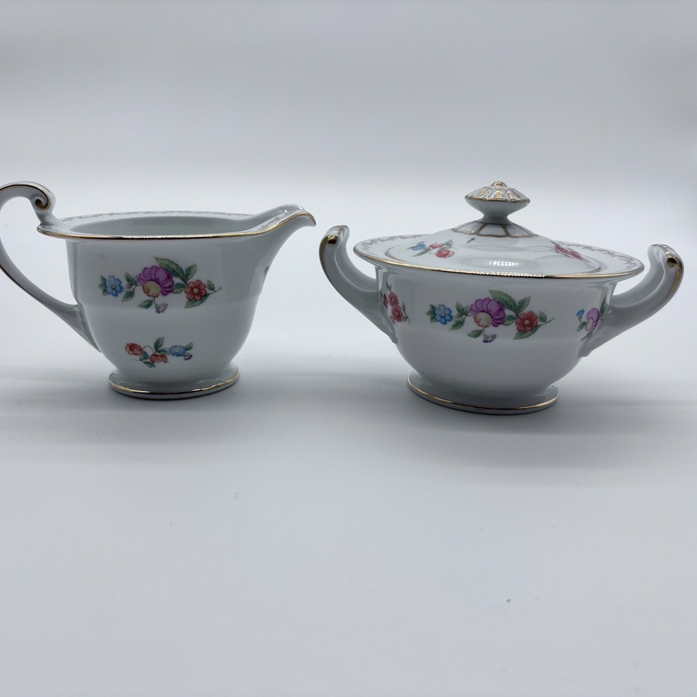 Notitake Japan Dresala Covered Sugar And Creamer Set - 3‎ pieces